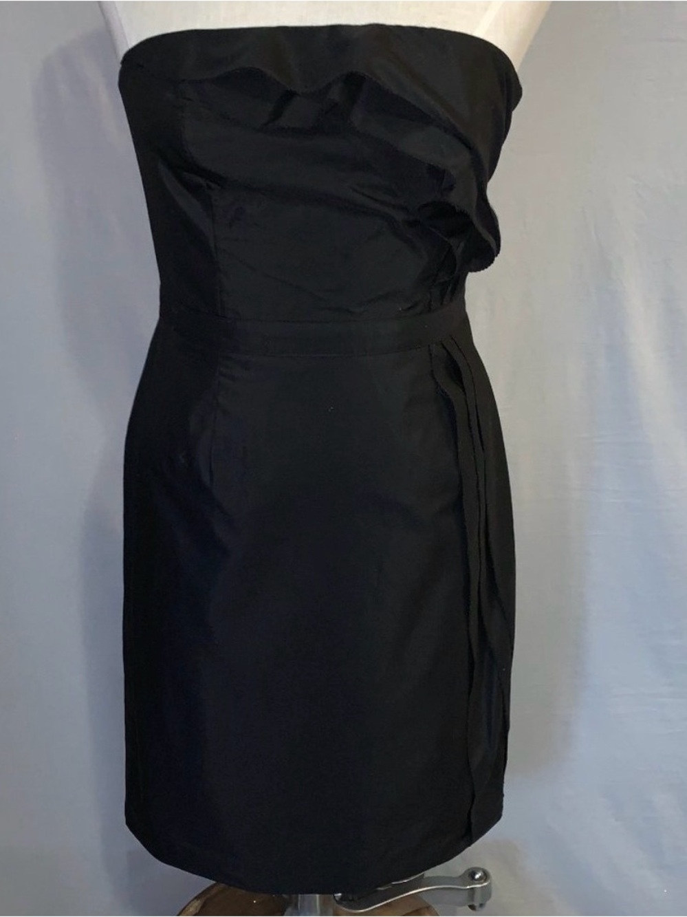 LOFT Strapless Black Cocktail Dress